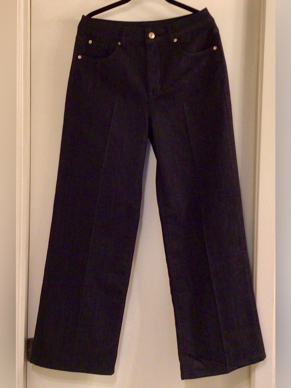 Marks & Spencer /Dark Wash Wide-Leg Jeans- Sz. 8 - NWOT